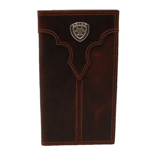 ARIAT CENTER BUMP SHIELD BROWN RODEO