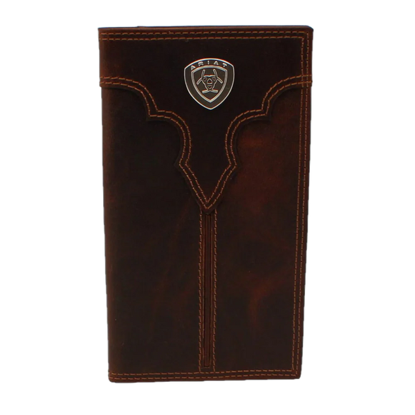 ARIAT CENTER BUMP SHIELD BROWN RODEO