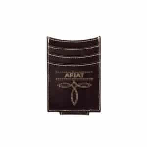 ARIAT BROWN LEATHER MONEY CLIP