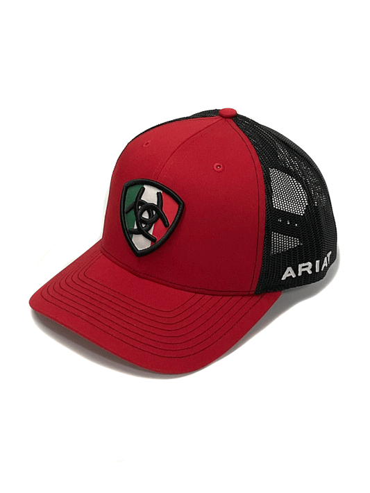 Ariat Mexican Flag Patch Red Cap