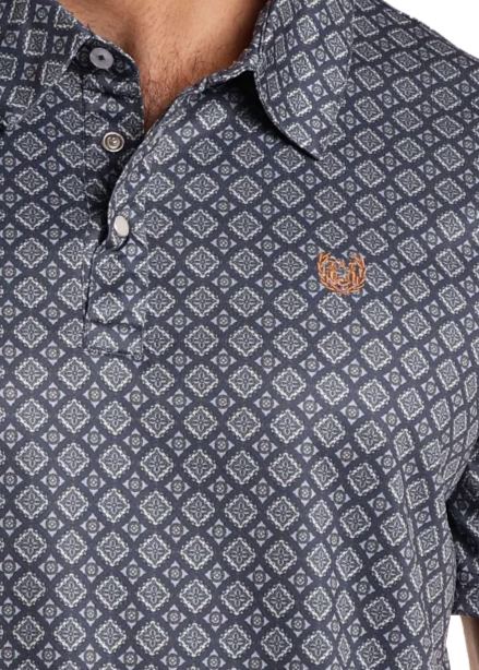 PANHANDLE SS SNAP POLO - NAVY