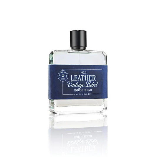 No. 3 Leather Vintage Label Indigo Blend Cologne
3.4 OZ / 100 ML