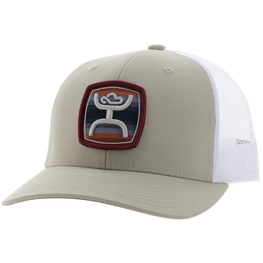 HOOEY "ZENITH" HAT TAN/WHITE W/ SERAPE PATCH