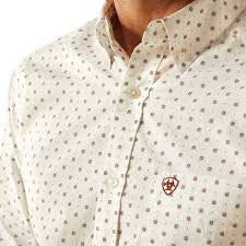 ARIAT Pembroke White LS FTD SHRT