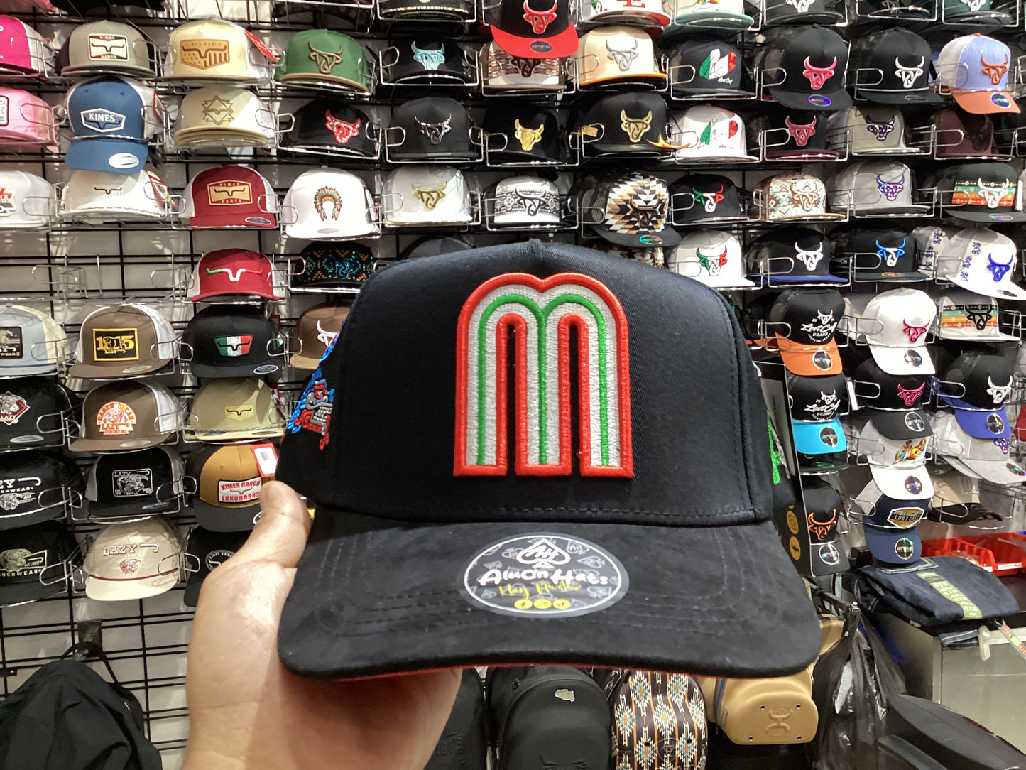 Alucin Hats Mexico Black Quetzalcoatl