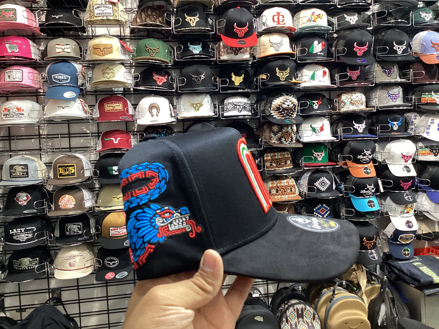 Alucin Hats Mexico Black Quetzalcoatl