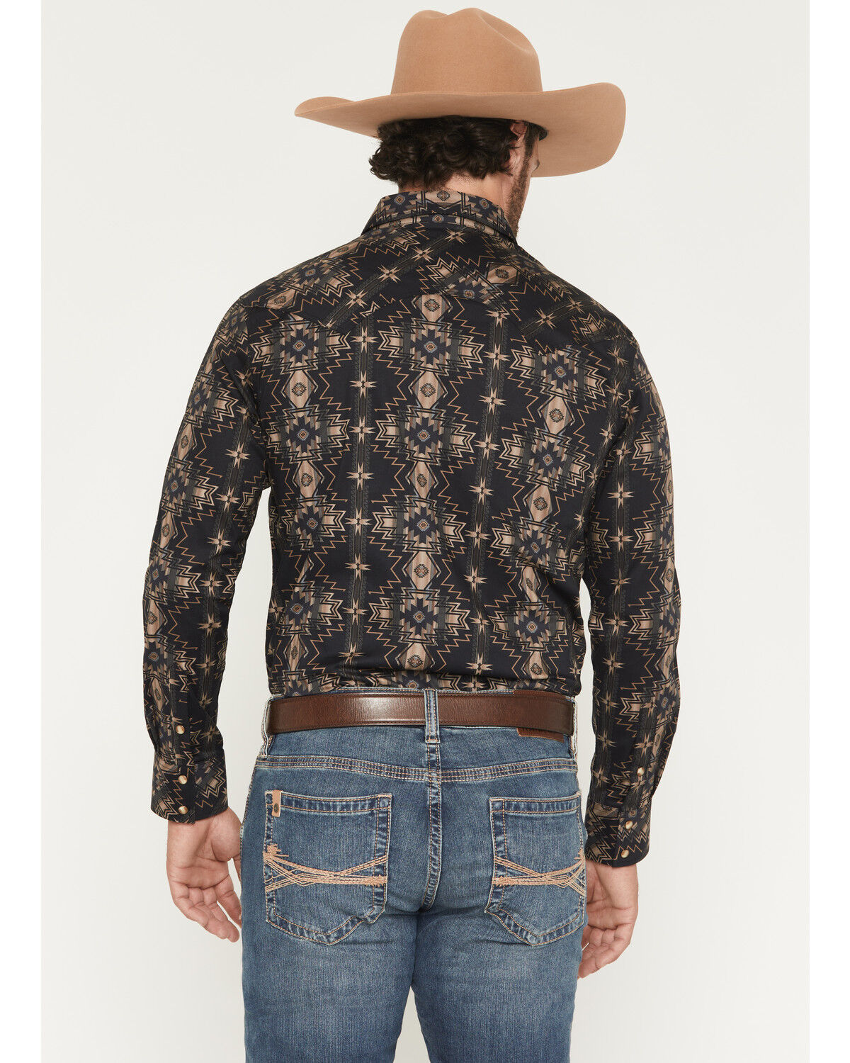 Rock&Roll Aztec Printed LS Snap