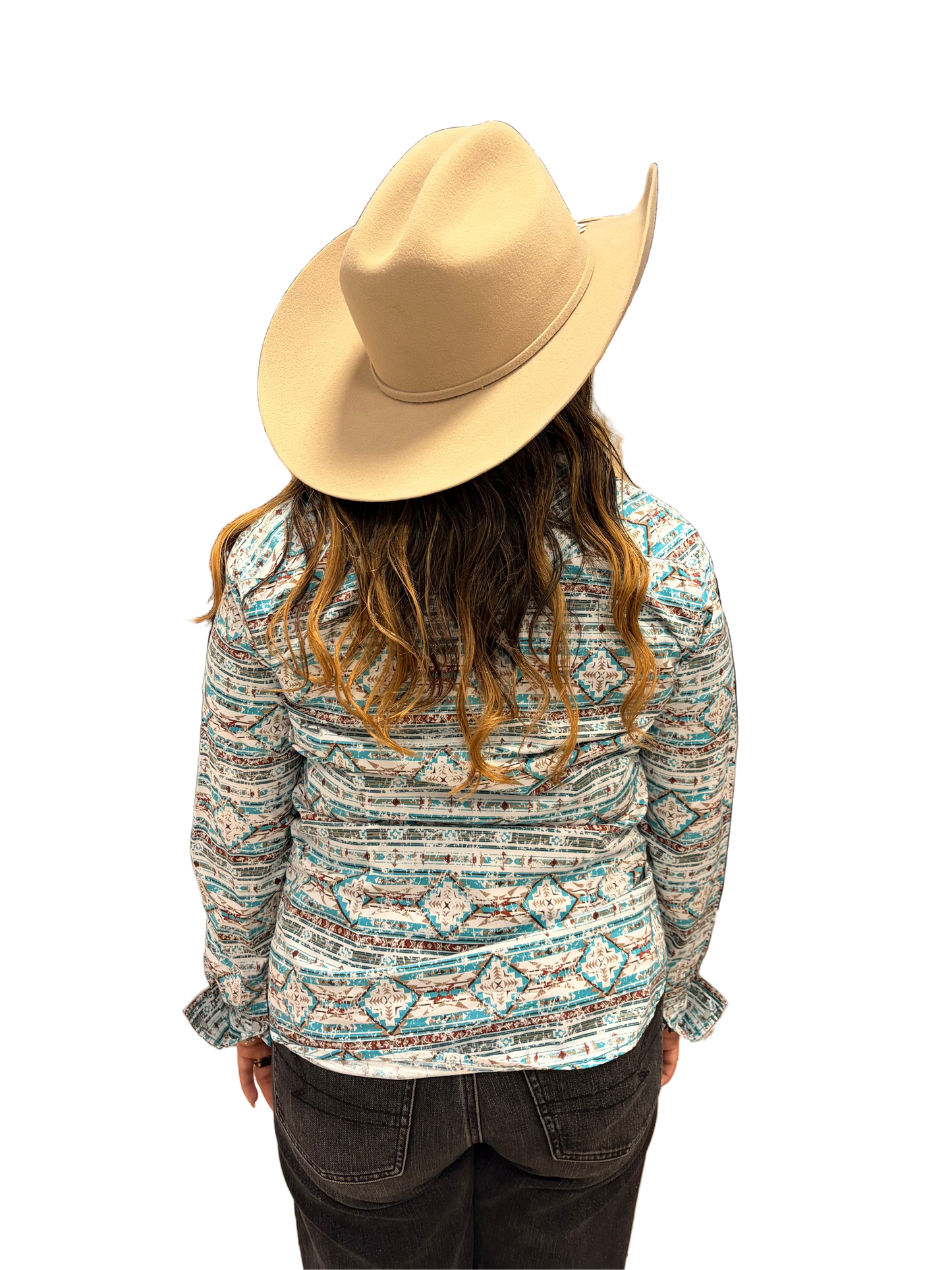Ladies Pandhandle Long Sleeve Snap Western Shirt
