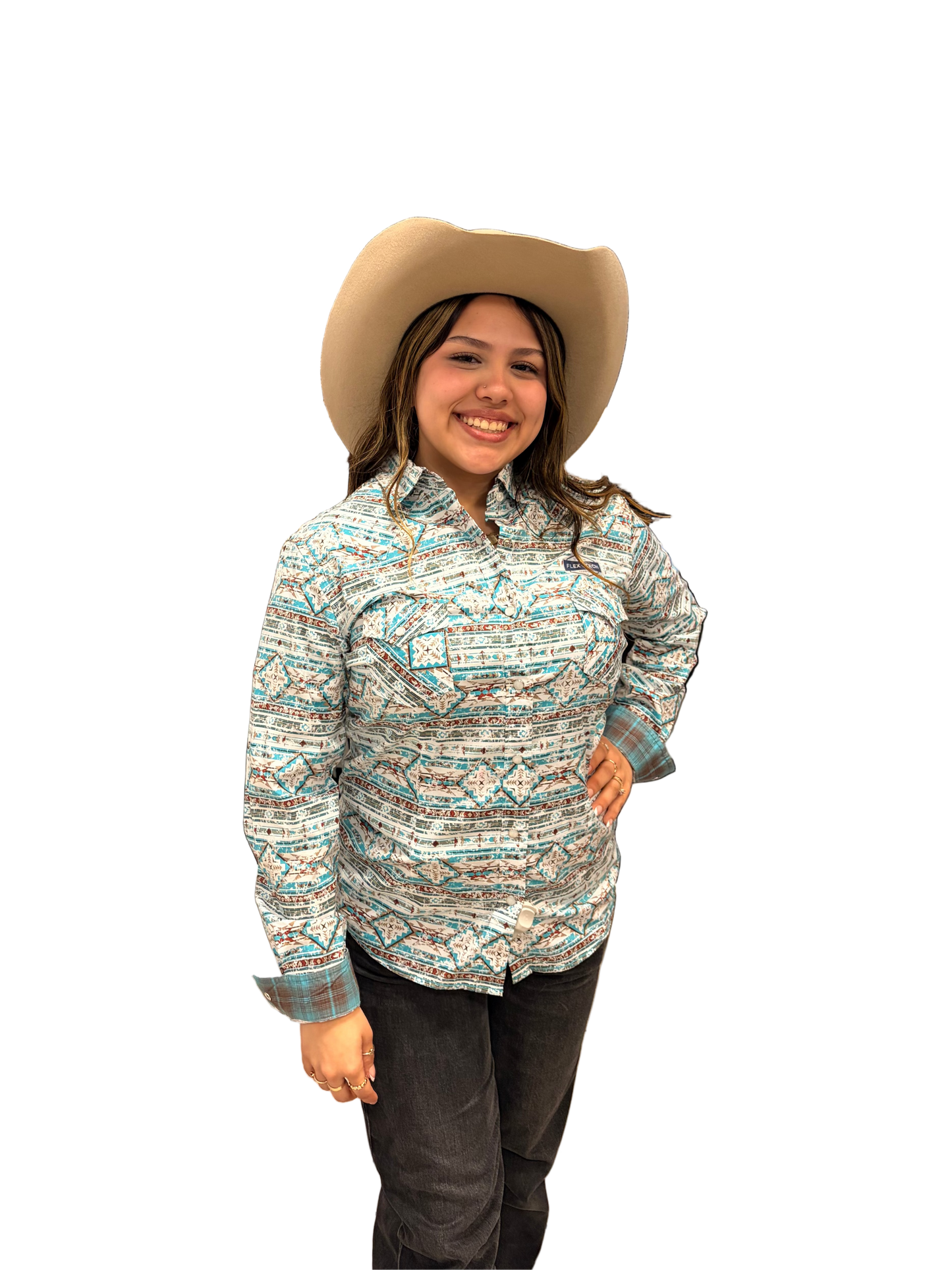 Ladies Pandhandle Long Sleeve Snap Western Shirt