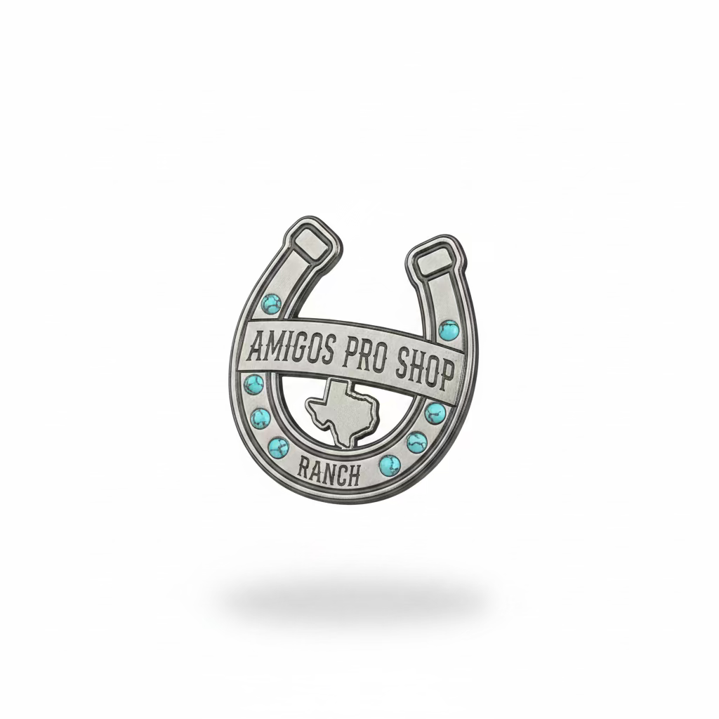 Amigos Pro Shop Horseshoe Pin