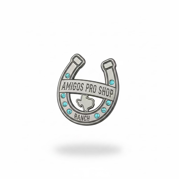Amigos Pro Shop Horseshoe Pin