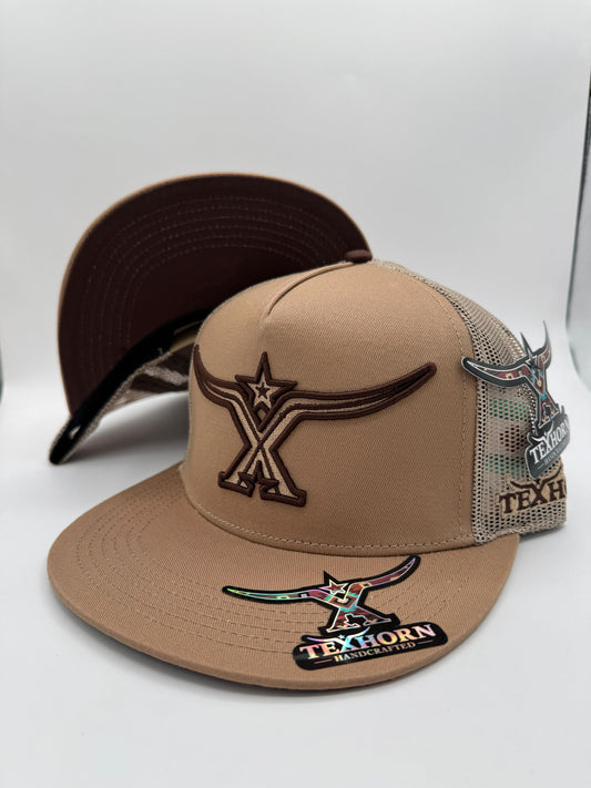 TEXHORN HAT - Light Brown And Dark Brown