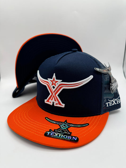 TEXHORN HAT - Navy And Orange