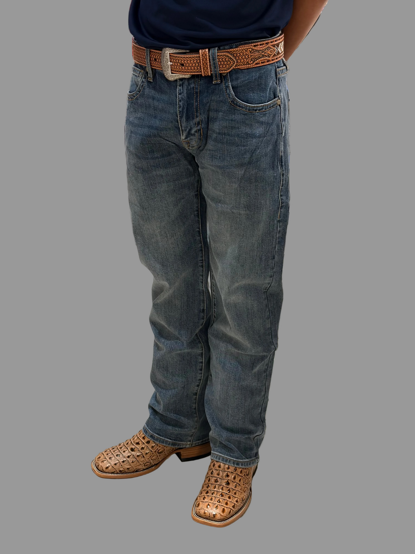 Rock&Roll Vintage '46 Double Barrel Straight Boot Cut Jeans