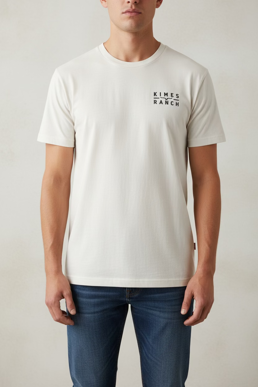 Kimes Ranch Back Branded Bone T-Shirt