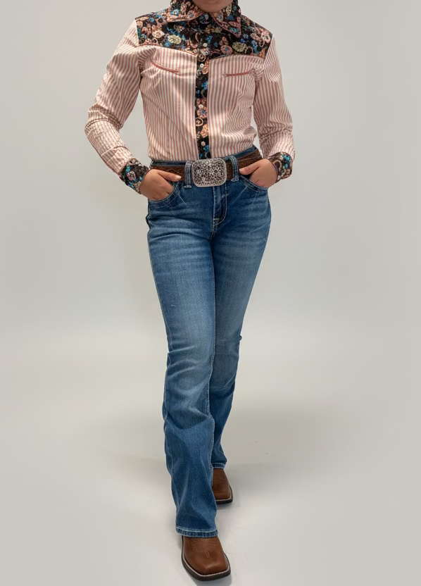 Women's Western Blue Bootcut Jeans