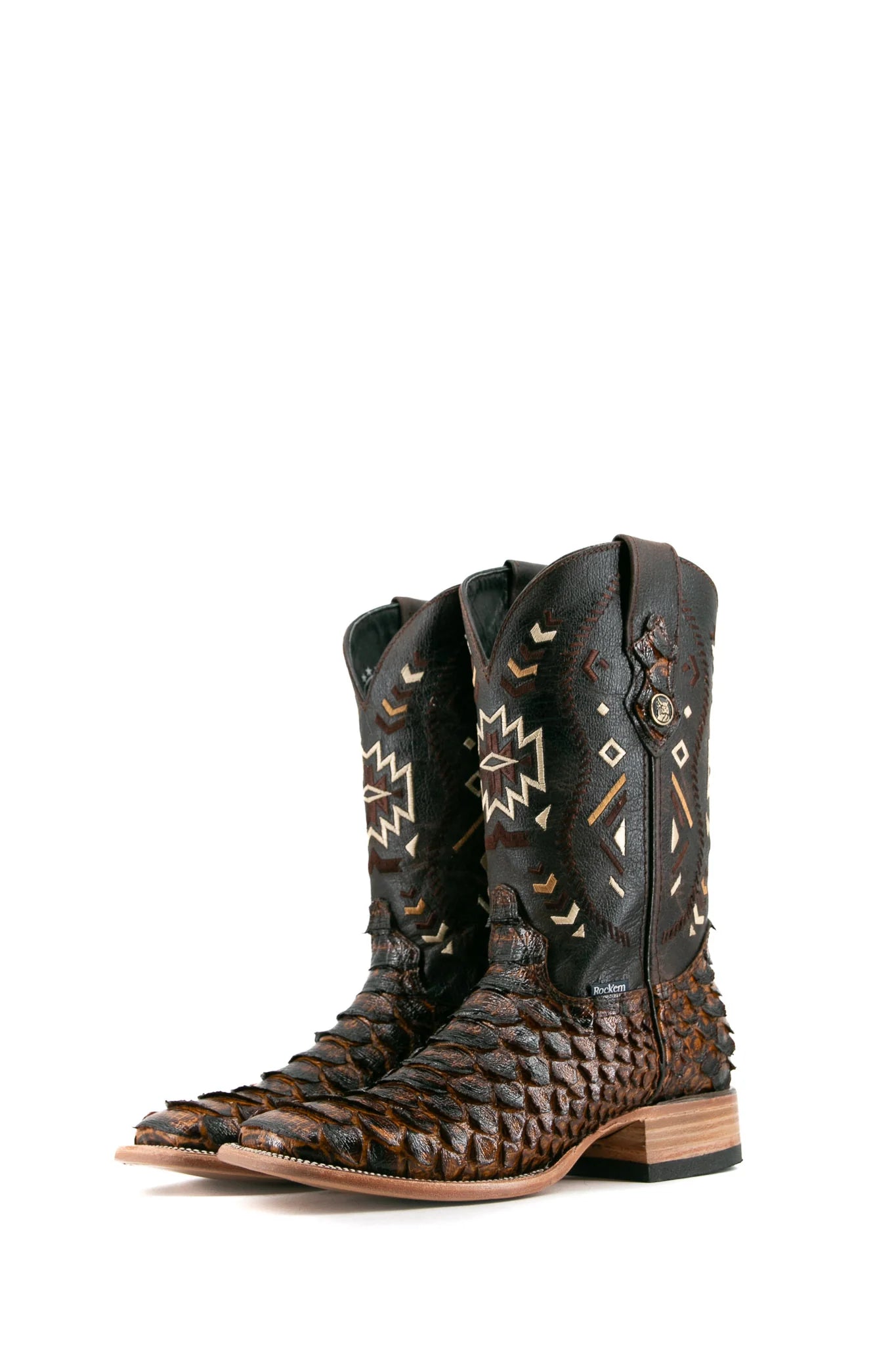 Rock'em Clone Python Square Toe Cowboy Boot