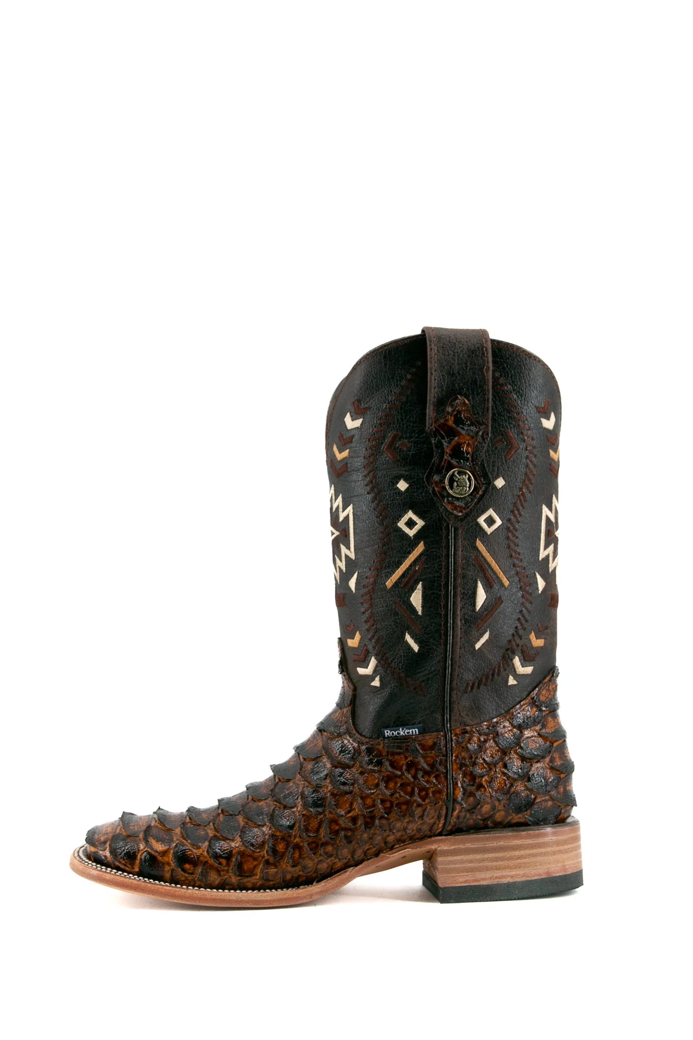 Rock'em Clone Python Square Toe Cowboy Boot
