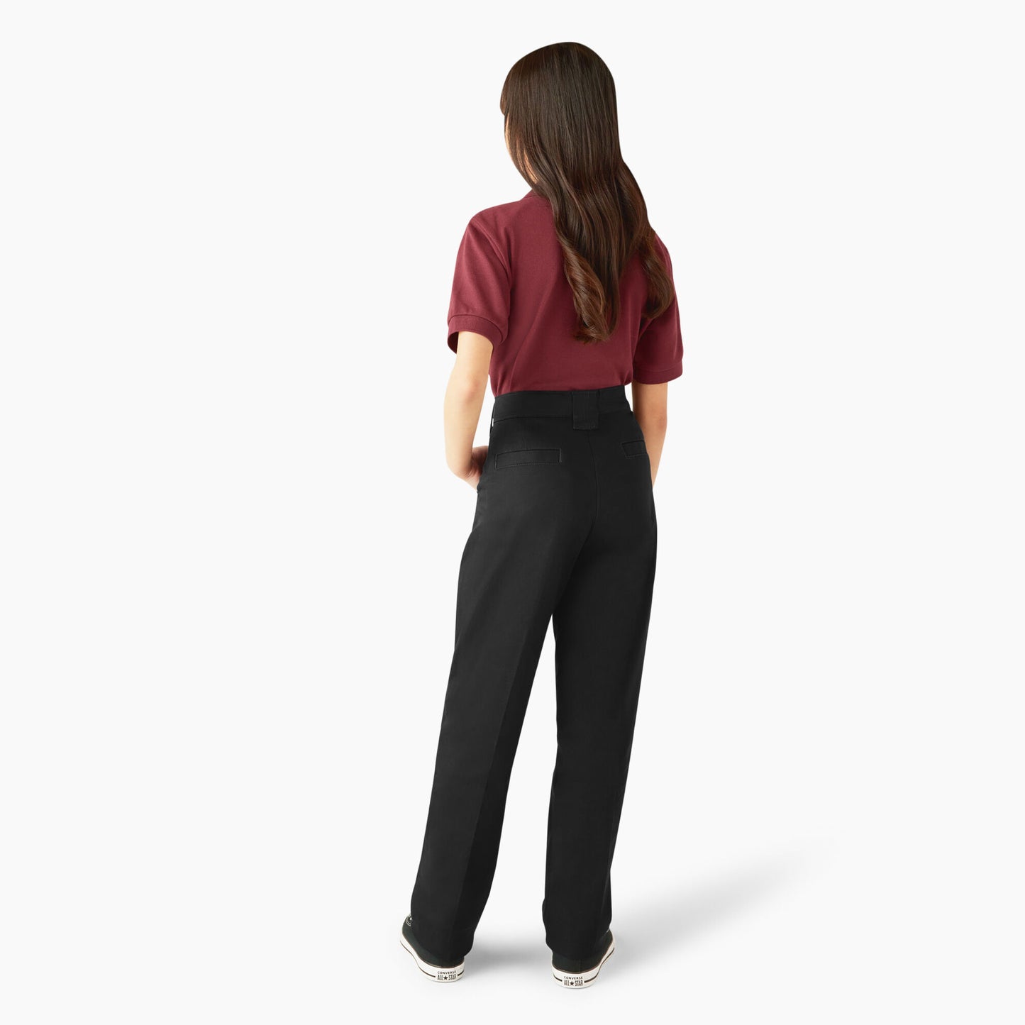 Dickies Girls Stretch Twill Slim Fit Straight Leg