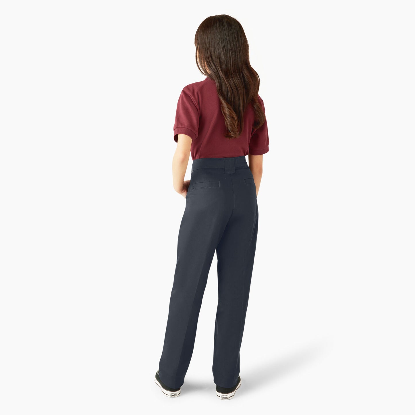Dickies Girls Stretch Twill Slim Fit Straight Leg