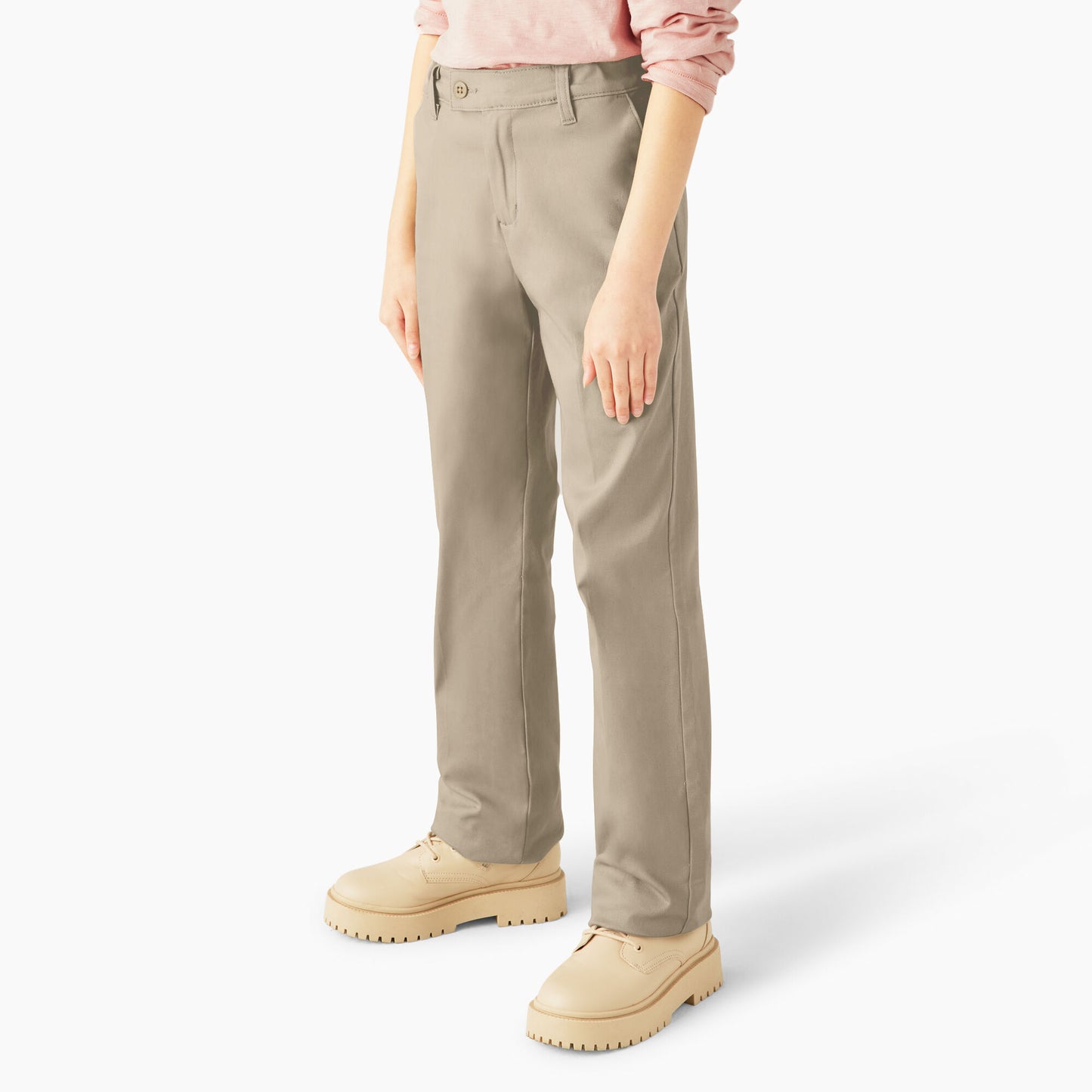 Dickies Girls Stretch Twill Slim Fit Straight Leg