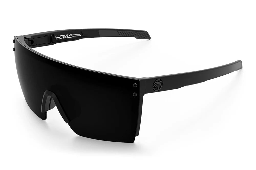 Performance XL Lazer Face Sunglasses: Polarized Ultra Black Z87+