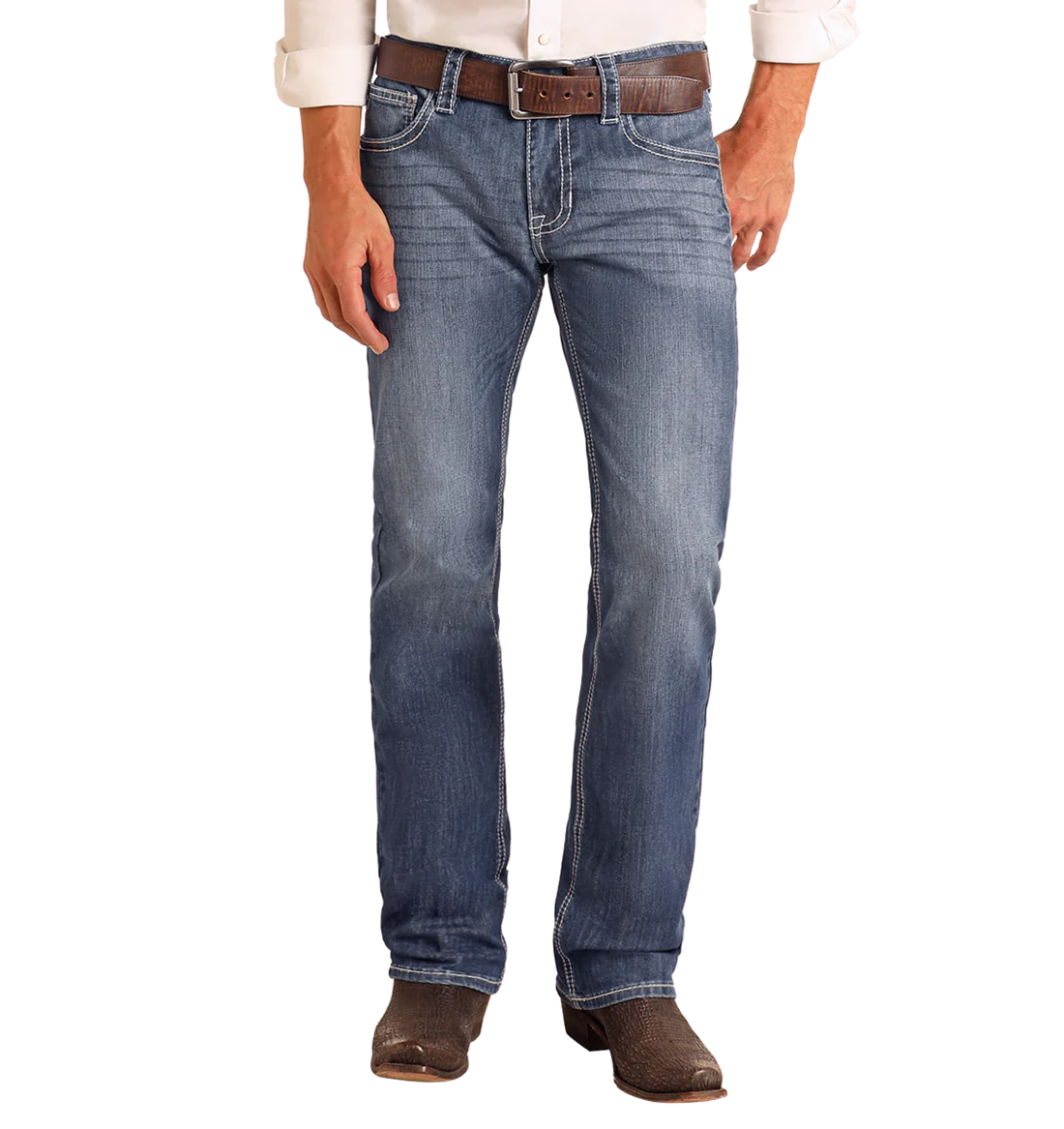 Regular Fit Straight Leg Jeans