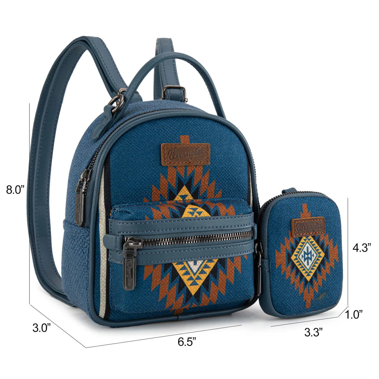 Wrangler Southwestern Knitted Mini Backpack With Coin Pouch