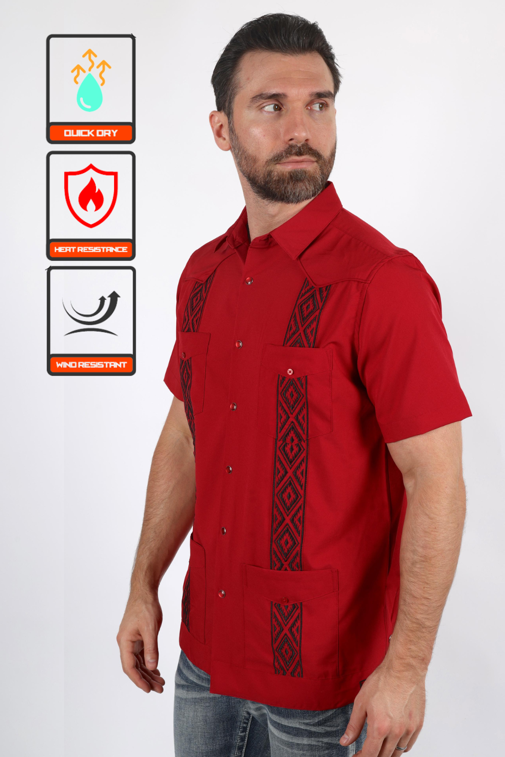 Men's Modern Guayabera Shirt