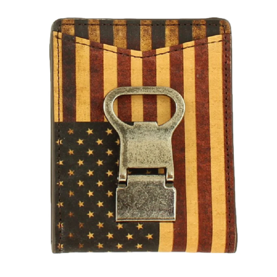 Nocona Wallet Vintage American Flag Money Clip