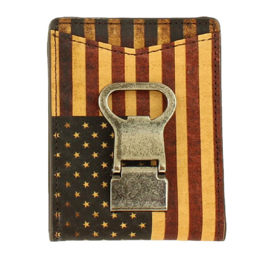 Nocona Wallet Vintage American Flag Money Clip