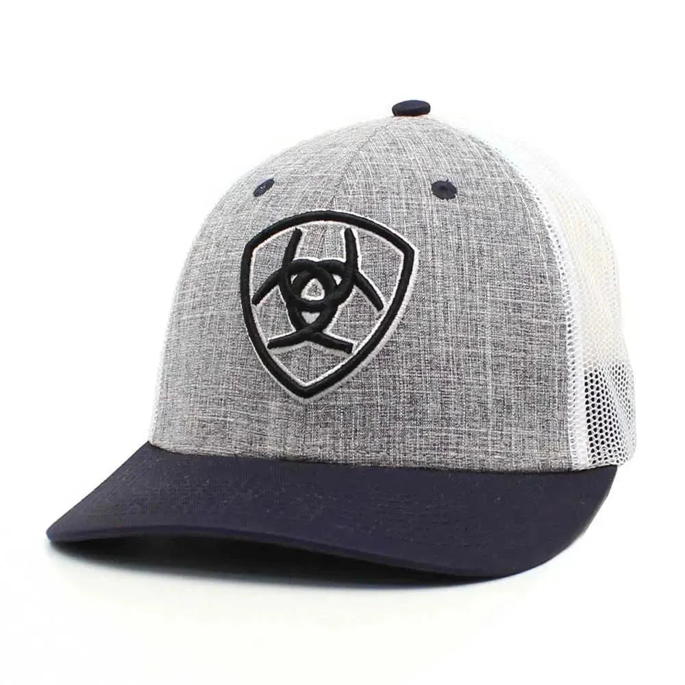 Ariat Emb Logo GRY/NAV/WHT Cap