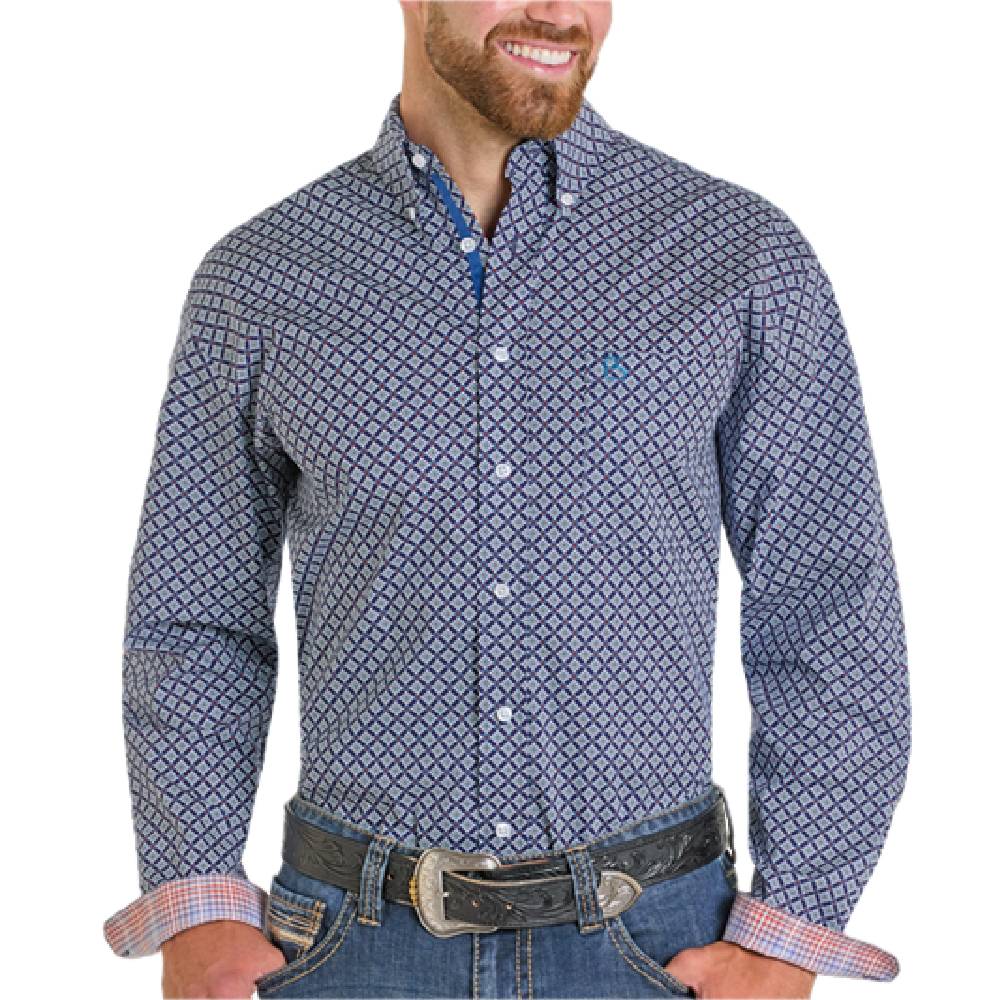 Panhandle Slim Diamond BD LS - Navy