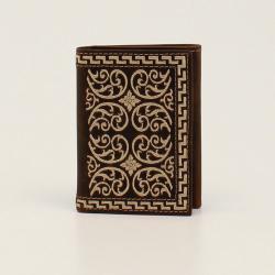 NOCONA Trifold Wallet brown floral