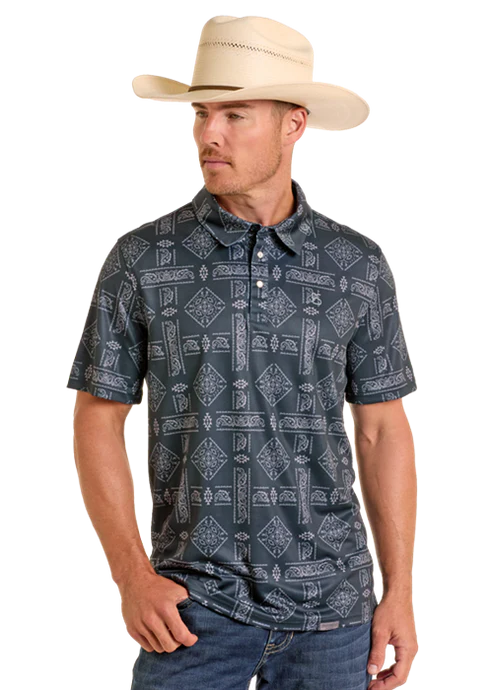 Panhandle SS Polo Snap - Black