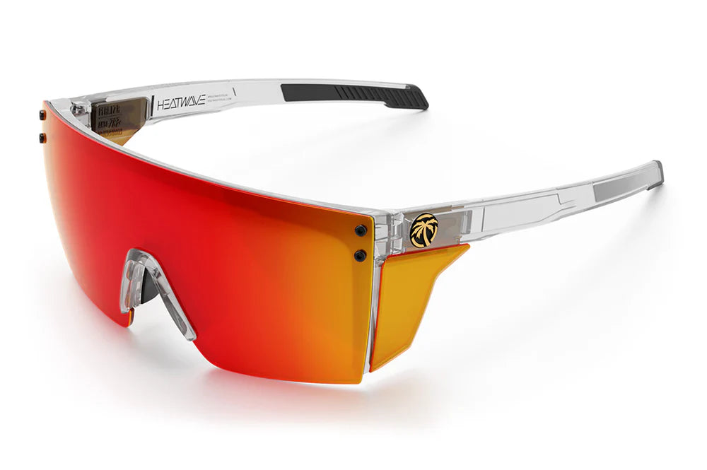 Heat Wave: Performance Lazer Face Sunglasses: Vapor Clear Frame Sunblast Lens Z87+