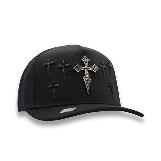 CRUZ BLACK/ Silver Bigg Boss Hats