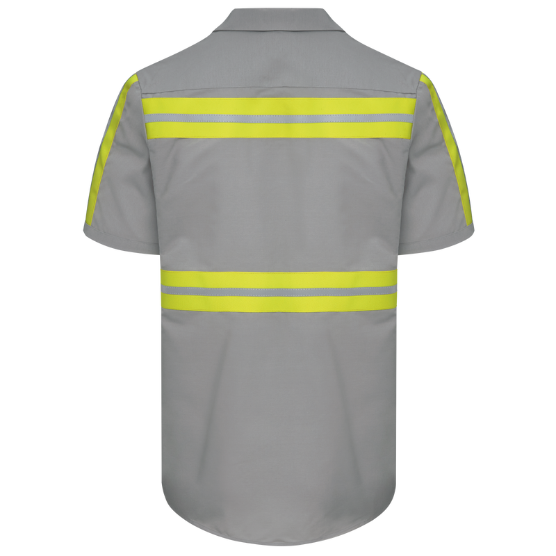 Red Kap Short Sleeve Enhanced Visibility Industrial Work Shirt