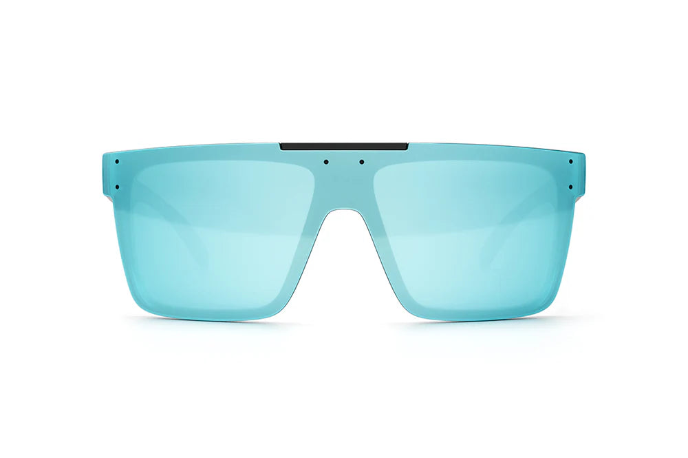 Heat Wave Quatro Black Z87 Sunglasses:  Polarized Arctic Chrome