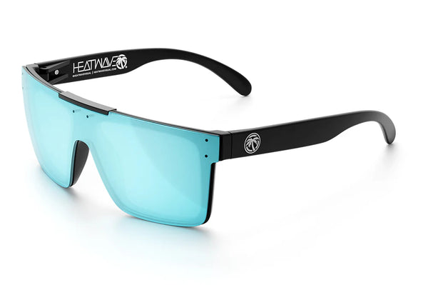 Heat Wave Quatro Black Z87 Sunglasses:  Polarized Arctic Chrome