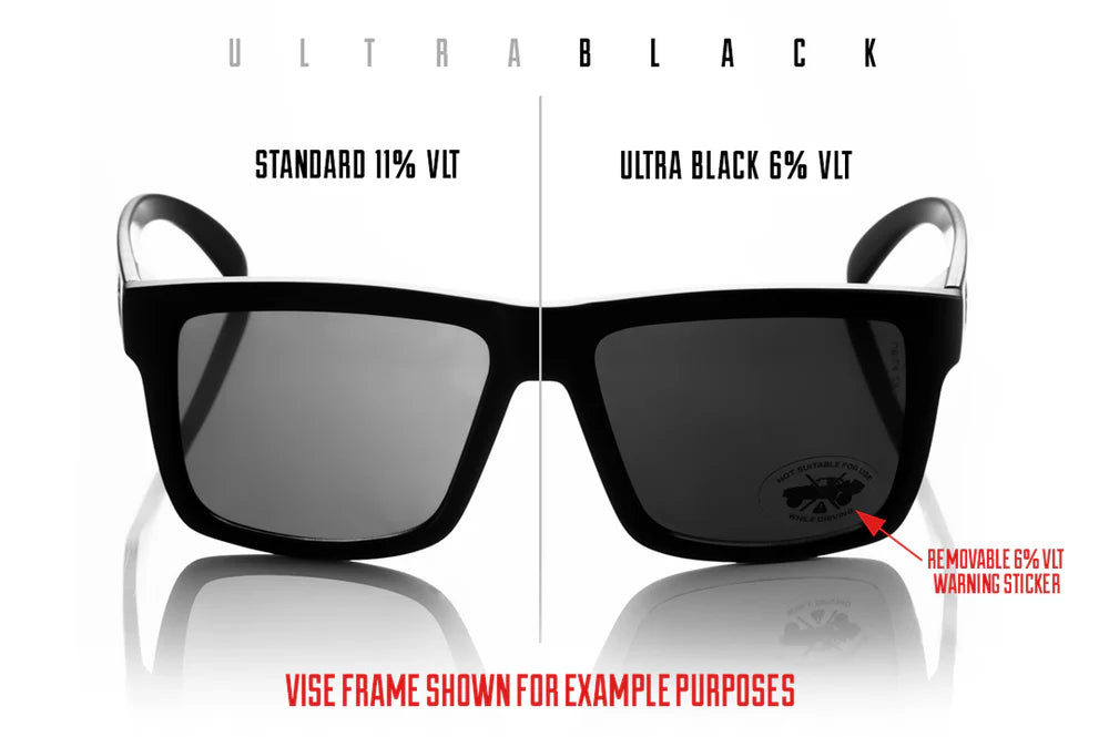 Heat Wave Performance Vise Sunglasses: Ultra Black Z87+