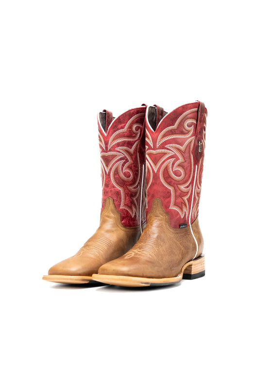 Rock’em Heritage Square Toe Cowboy Boot - Camel