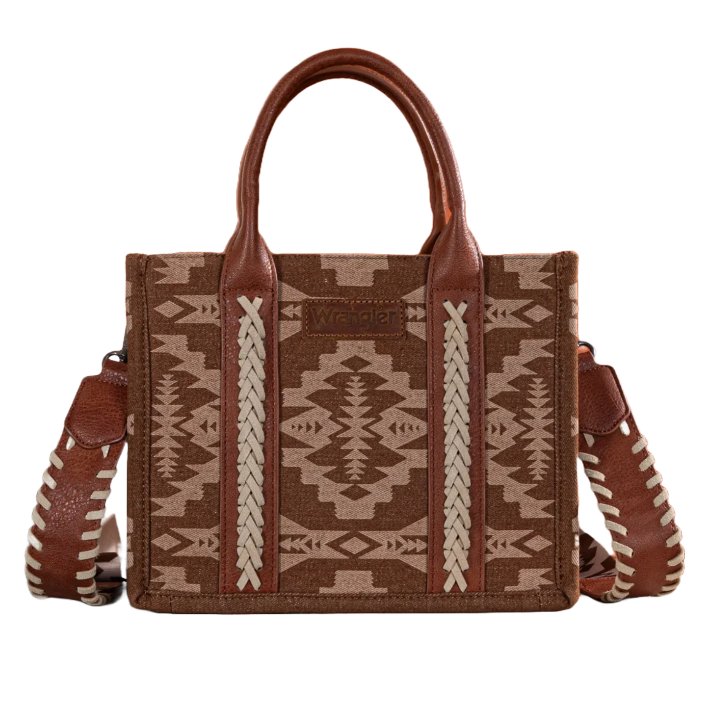 Wrangler Southwestern  Print Small Canvas Tote/Crossbody