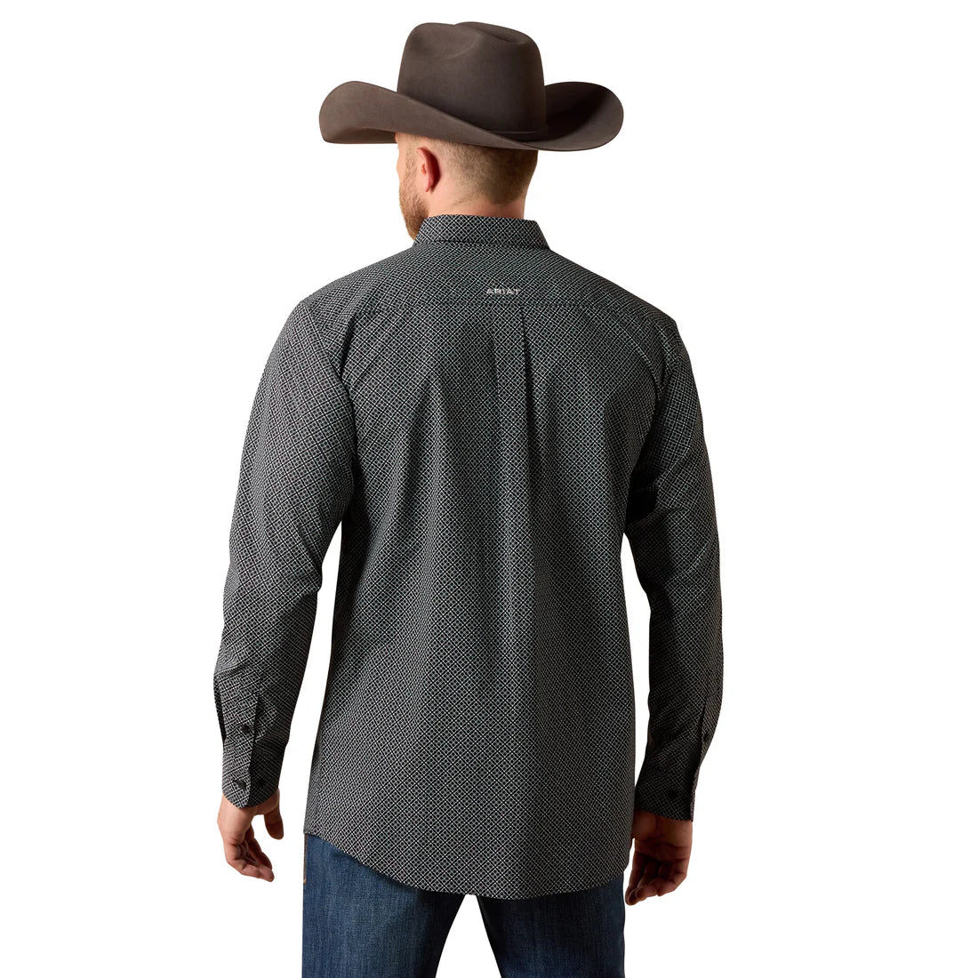 Ariat Men's Team Dariel Black Medallion Print Fitted Shirt
