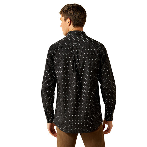 Ariat Seymour Fitted Button Down Shirt - Dark Grey