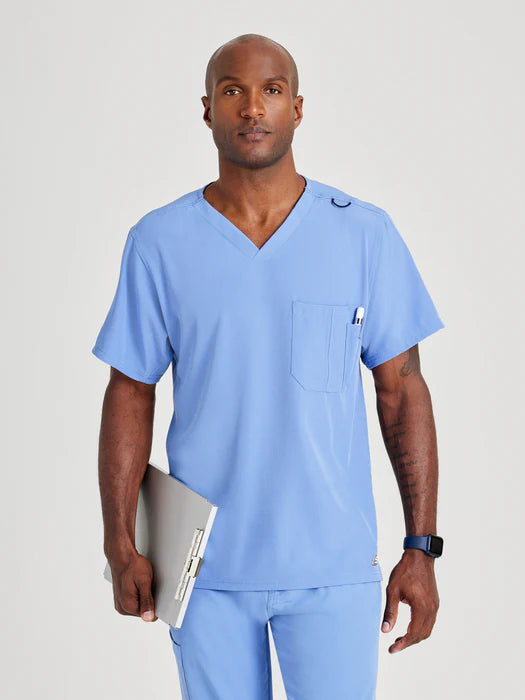Structure 1-Pocket V-Neck Scrub Top