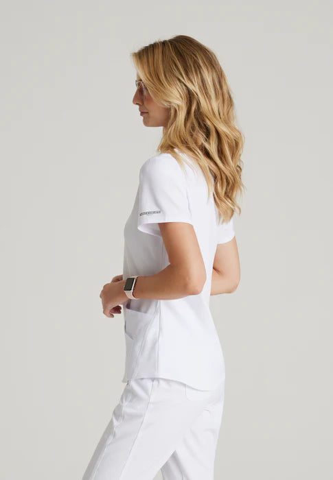 Breeze 3-Pocket Curved V-Neck Scrub Top