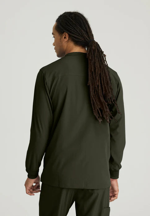 Structure 3-Pocket Crewneck Warmup Scrub Jacket