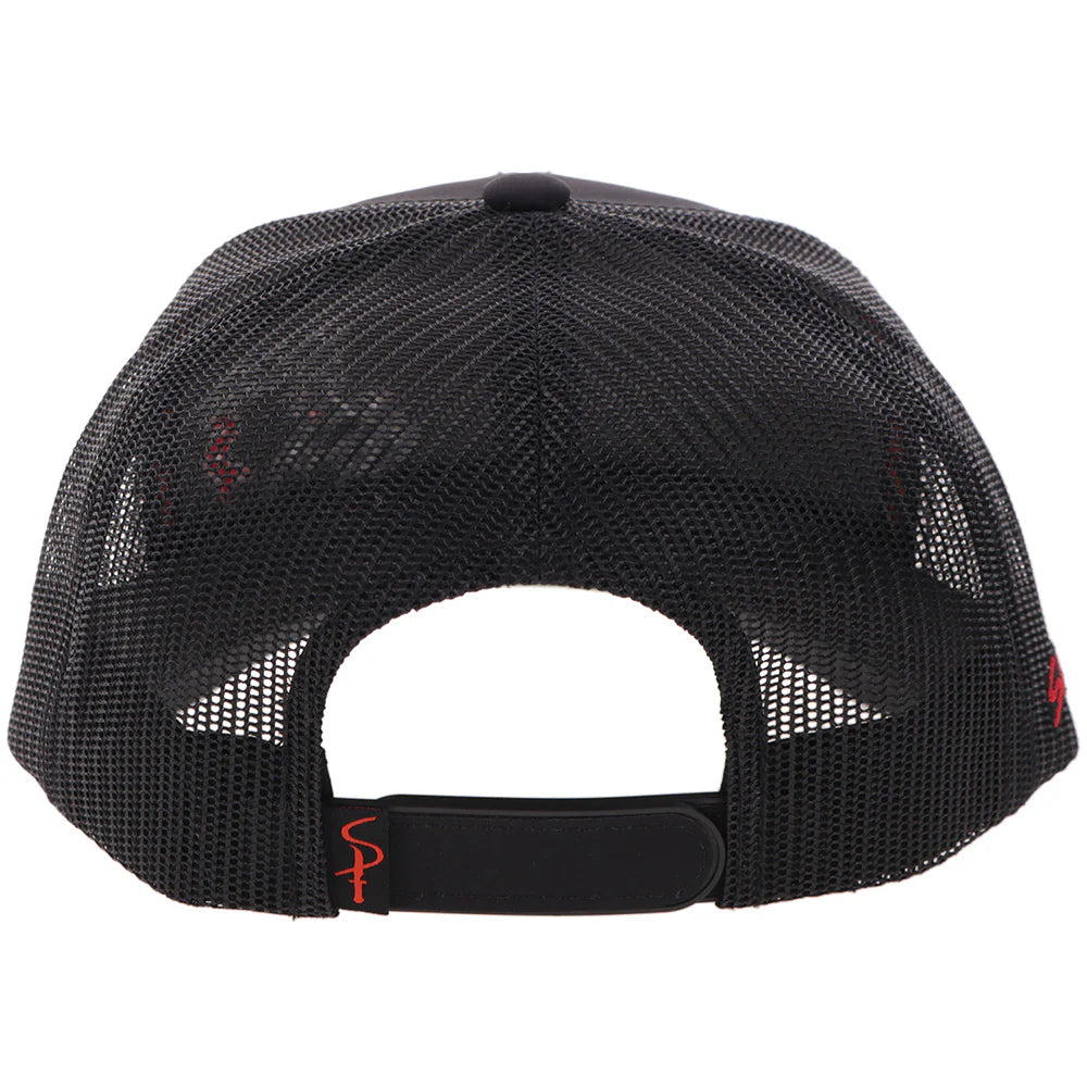 "Sniper Pig" Hat Black w/Grey/Red Logo
