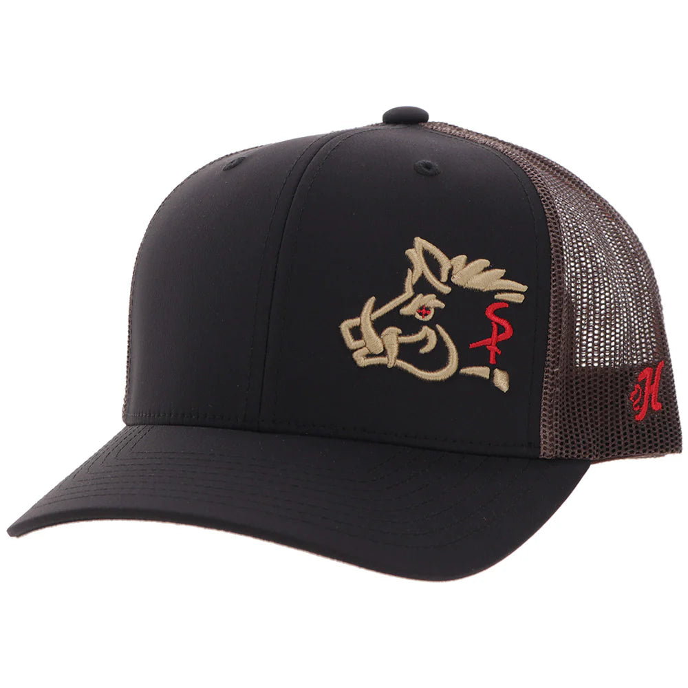 "Sniper Pig" Hat Black/Brown
